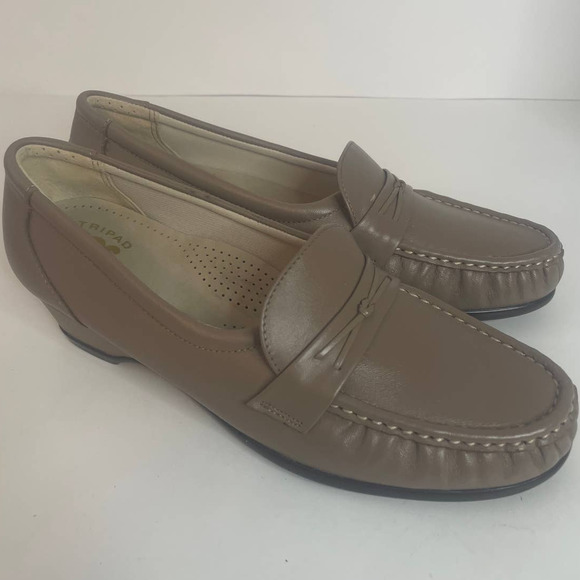 SAS Easier Leather Comfort Slip On Wedge Loafer Womens SZ 8.5 NARROW - Picture 7 of 13